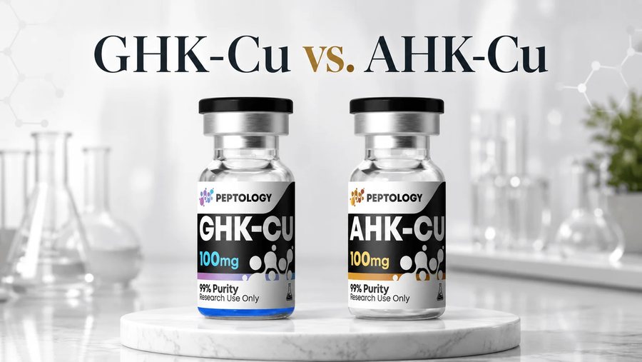 GHK-Cu e AHK-Cu: qual é a diferença entre os dois tripéptidos de cobre