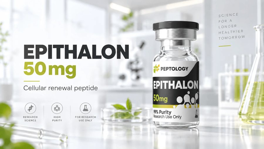 Epithalon 50 mg – ativação da telomerase e regulação do relógio biológico