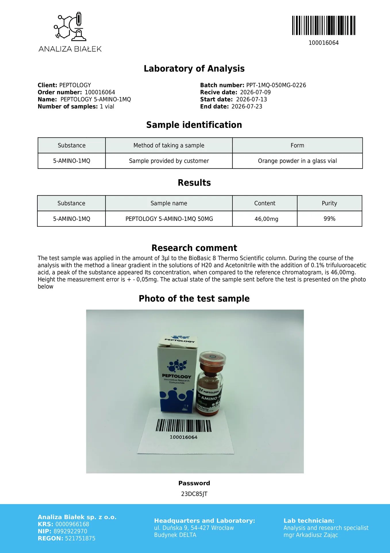5-Amino-1MQ 50 mg – inibidor da NNMT para investigação metabólica e dirigida ao NAD⁺ – imagem 2