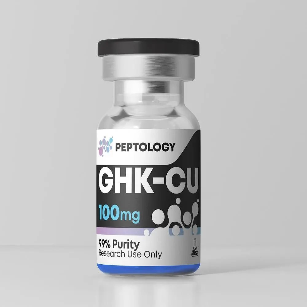 GHK-Cu 100 mg – Tripéptido de cobre (Gly-His-Lys) para investigação